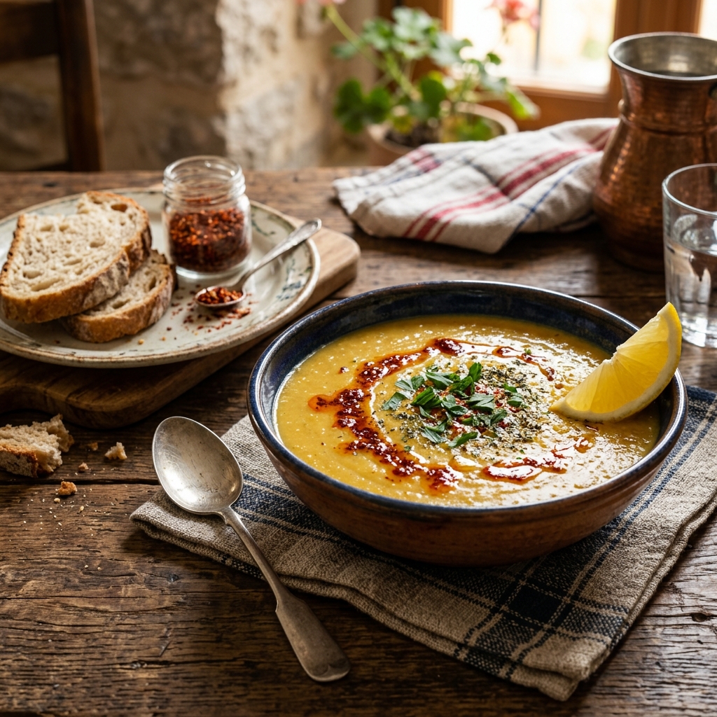 Süzme Mercimek Çorbası