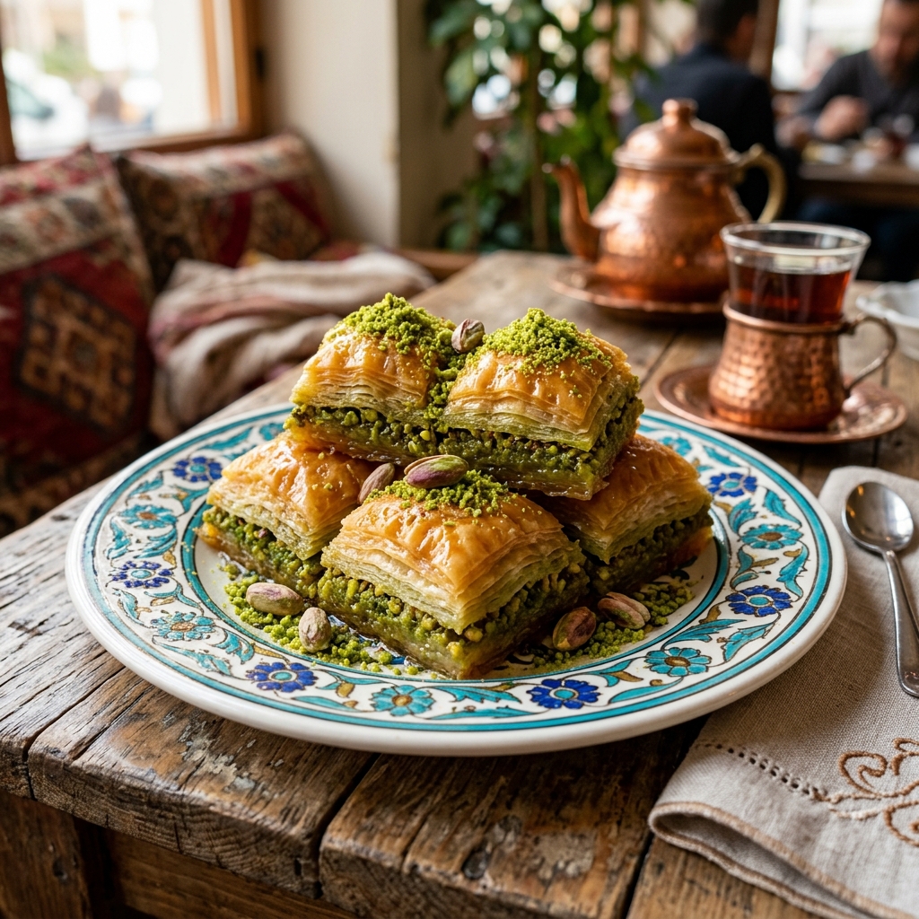Fıstıklı Havuç Dilim Baklava